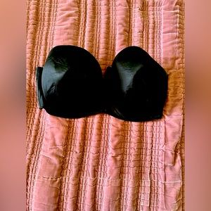 Lane Bryant cacique 40H black strapless bra